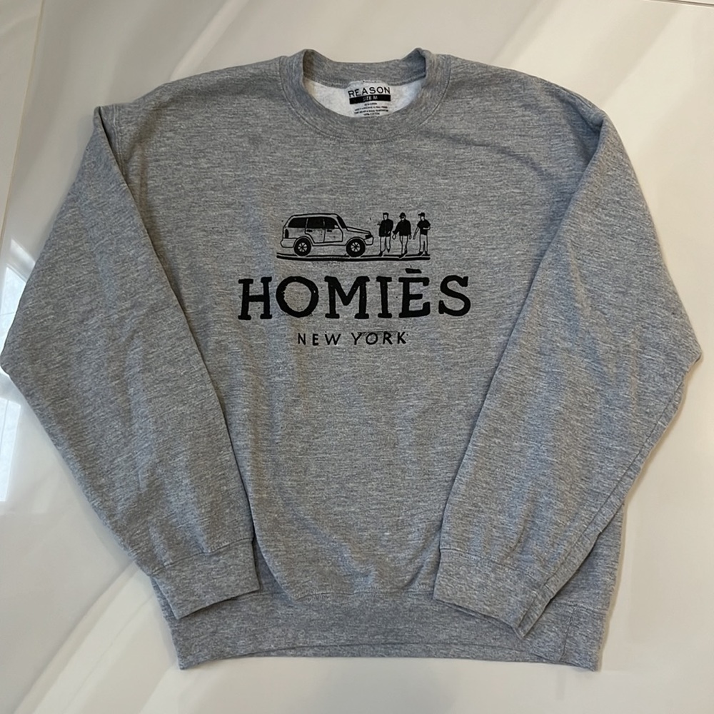 Reason Homies New York Sweater Grey Med